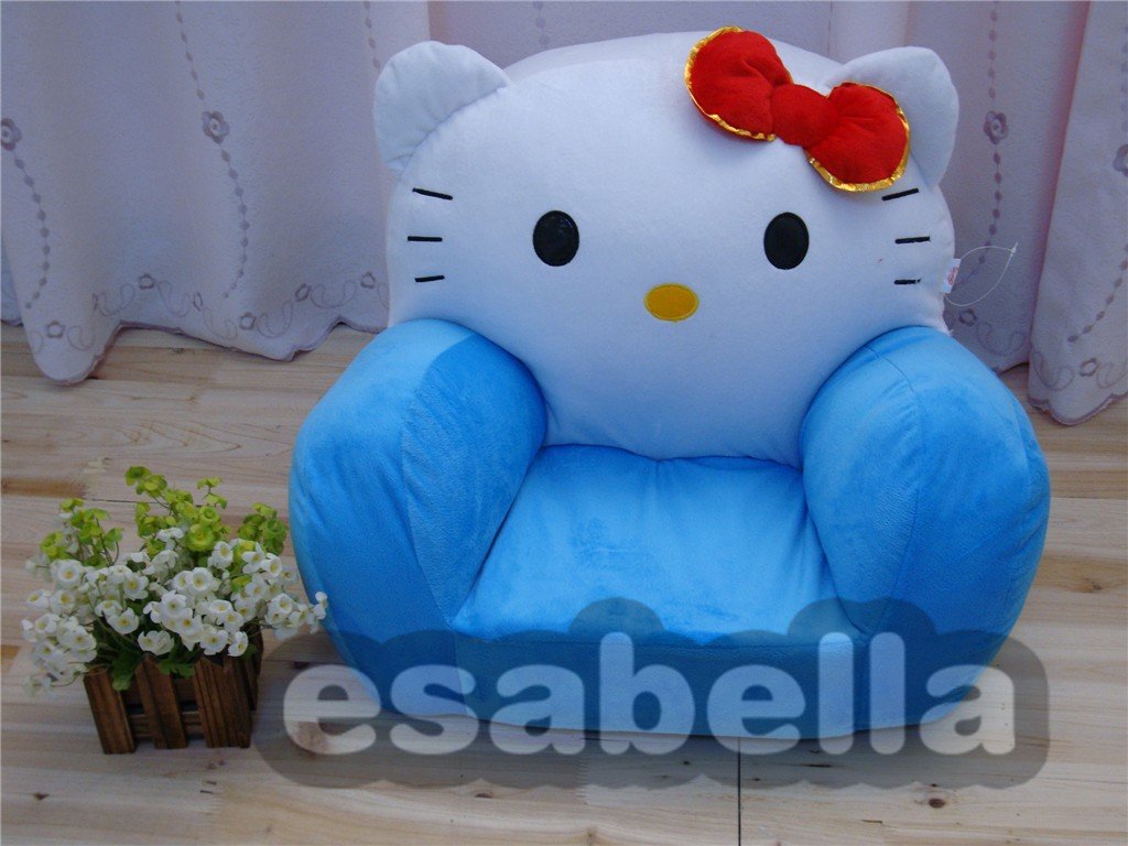 NEW BRAND HELLO KITTY KIDS STUFFED ANIMAL SOFA KIDS CHAIR  