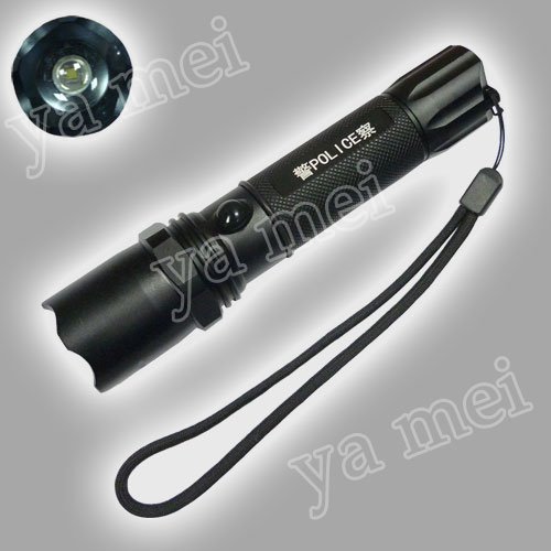 Adjustable Zoom 3W LED police Flashlight Torchlight  