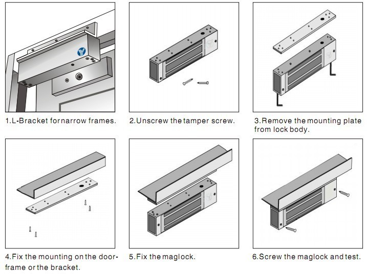 Dc12v Electric Magnetic Door Lock 60kg 130lbs Holding For Access