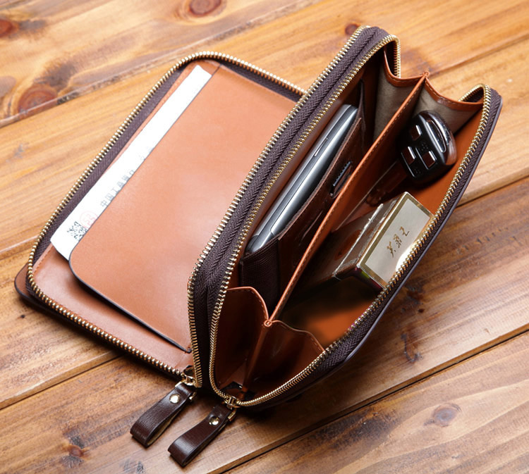 Men's Genuine Leather Business Clutch Bag Handbag Briefcase Wallet Organizer New