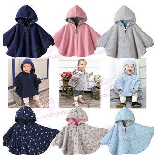 Baby Kid Toddler Girl Poncho Winter Jacket Coat 0 3  
