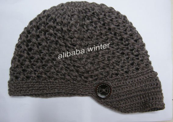 How to
 Crochet a brim on a beanie cap Р’В« Knitting &amp; Crochet