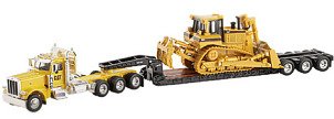 50 scale Peterbilt 389 truck, trailer & Cat D8 dozer  