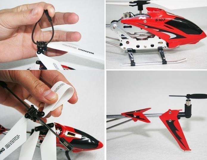   shipping SYMA S107G RTF 3CH Rc Helicopter With GYRO&Aluminum Fuselage