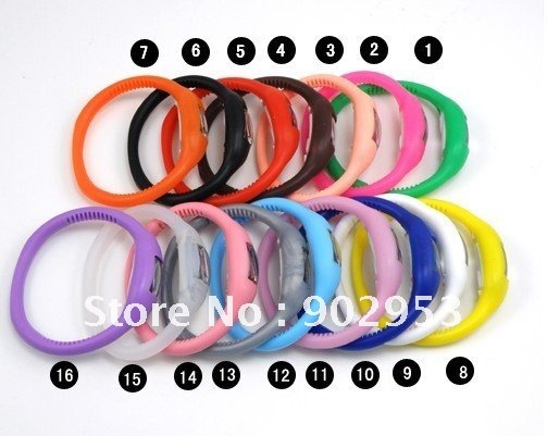 20x MINUS ION SPORTS WRIST BRACELET SILICONE WATCH free ship  