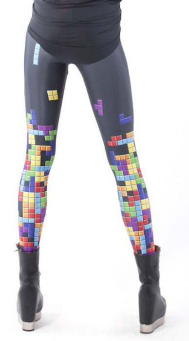 New Fashion 2014 Retro Gamer Leggings for women Digital print Galaxy ...