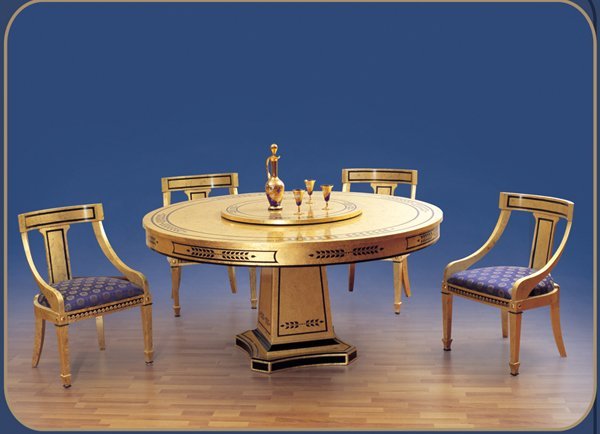 Hillsdale Camelot Black Gold Dining Room Furniture Set - 5 Pc