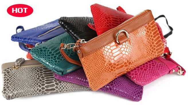 Leather Clutch Purse - Christmas Crafts, Free Knitting Patterns